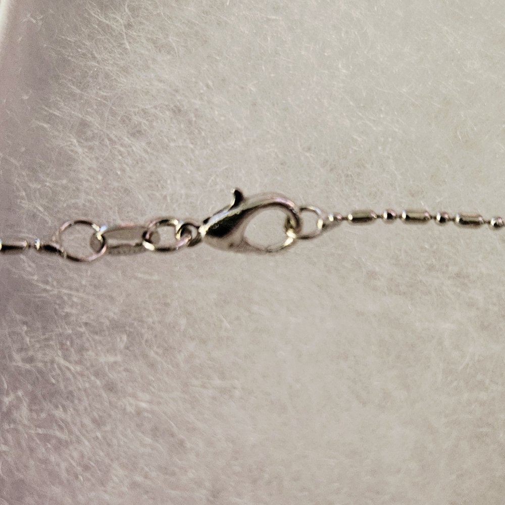Keoni Crafts NWOT - 925 Sterling Silver Beaded Chain Necklace - Picture 3 of 4